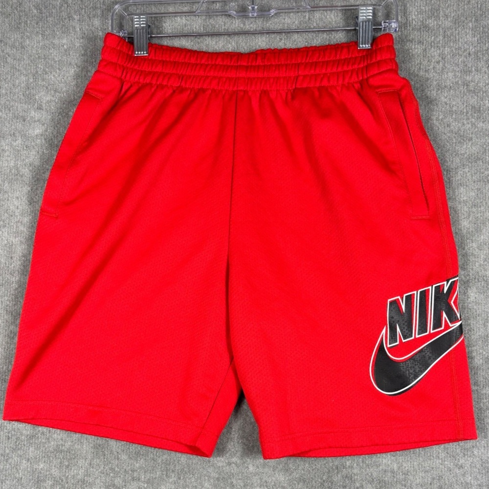 Nike SB Dri-FIT Mesh Athletic Shorts Graphic Logo Small Red